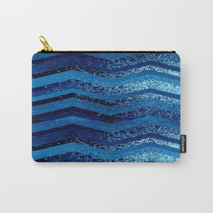 sparkly and dark blue adventure Carry-All Pouch