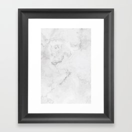 Monochromatic marble layout on solid sheet of wallpaper. Concept of home decor and interior designing Framed Art Print