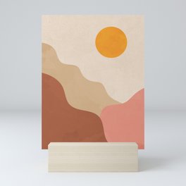 Mountain Simple Geometric Nordic Mini Art Print