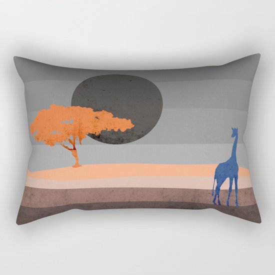 Giraffe , you are not alone Rectangular Pillow