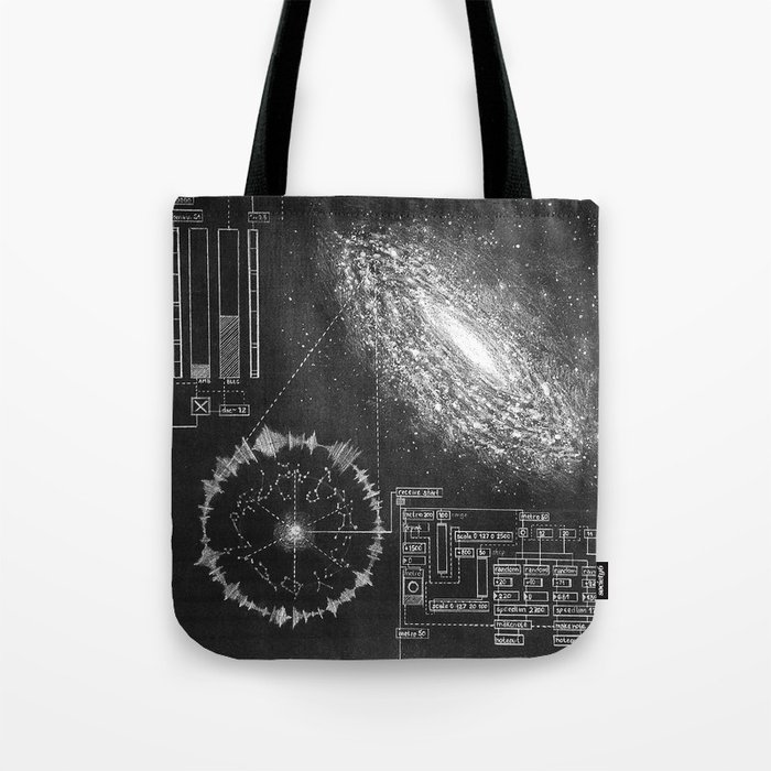Galaxy and the structure of music! Tote Bag