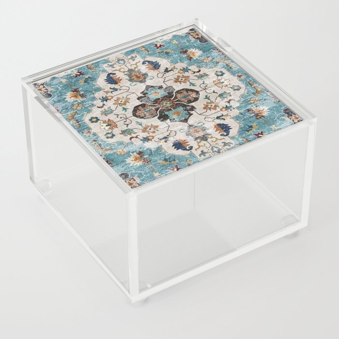 Blue Antique Persian Carpet Acrylic Box