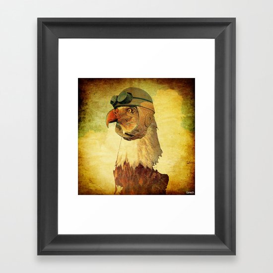 Captain eagle Framed Art Print