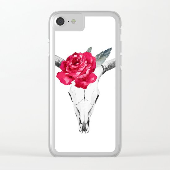 Animal Skull 01 Clear iPhone Case