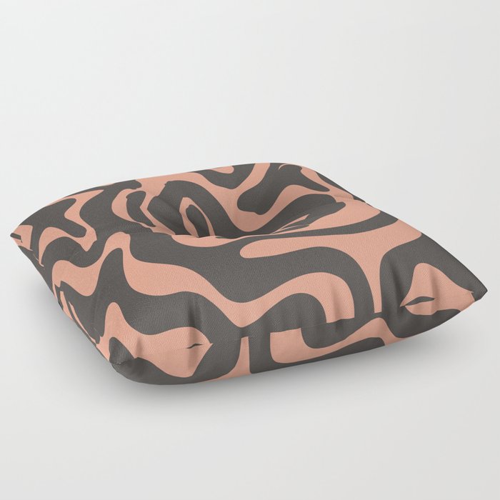 16 Abstract Liquid Swirly Shapes 220725 Valourine Digital Design Floor Pillow