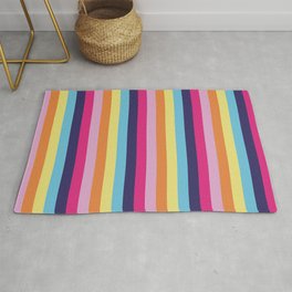 90s Vertical Retro Vintage Street Wear Fashion Colors Stripes Rug | Simple, Classic Stripes, 90S, Men Striped Design, Vintage Stripes, Retro Stripes, Stripe, Classic, Navy Stripes, Graphicdesign 