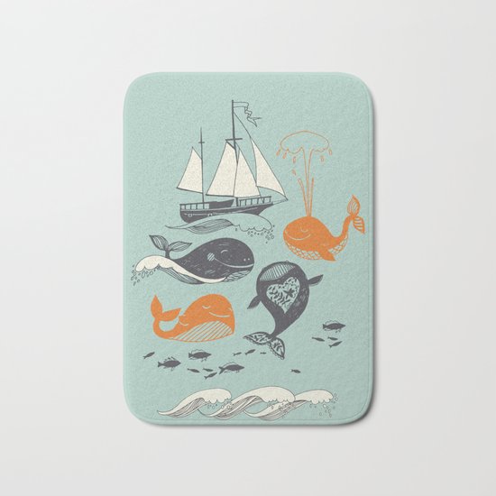 Whales Bath Mat