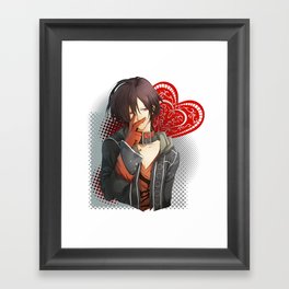 King of hearts Framed Art Print