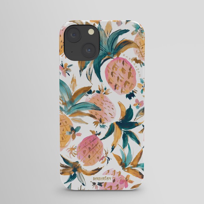 PINEAPPLE DANCE Pink Pineapples iPhone Case