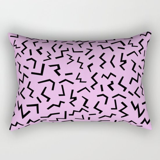 Zig Zag pattern geometric angular minimal modern print design charlotte winter Rectangular Pillow