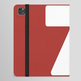 7 (White & Maroon Number) iPad Folio Case