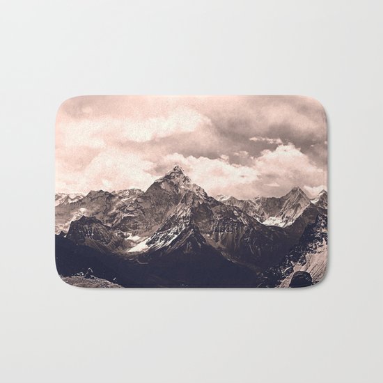 Pink Mountain Bath Mat