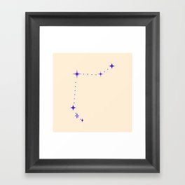 Aries Zodiac Constellation Framed Art Print