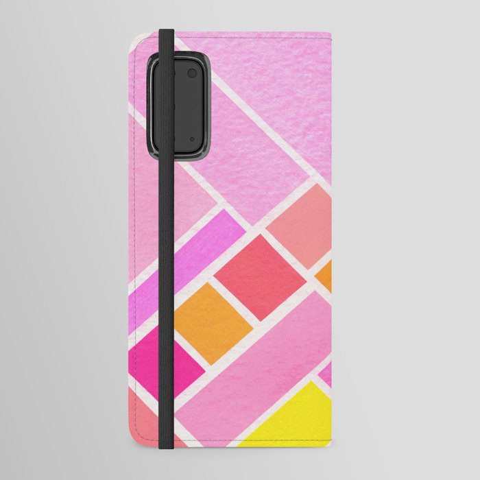 Pink Pattern Android Wallet Case