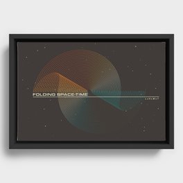 Folding Space-Time Framed Canvas