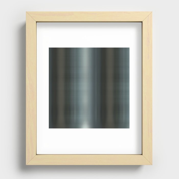 Polished metal texture Recessed Framed Print