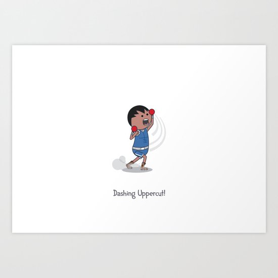 Dashing Uppercut Art Print