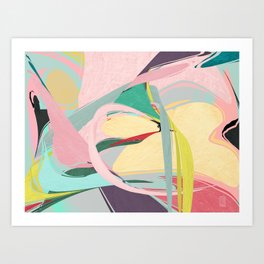 Abstract Draper Art Print