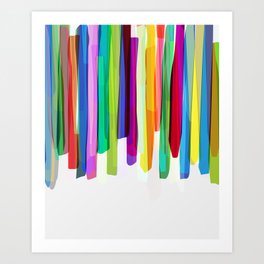 Colorful Stripes 2 Art Print
