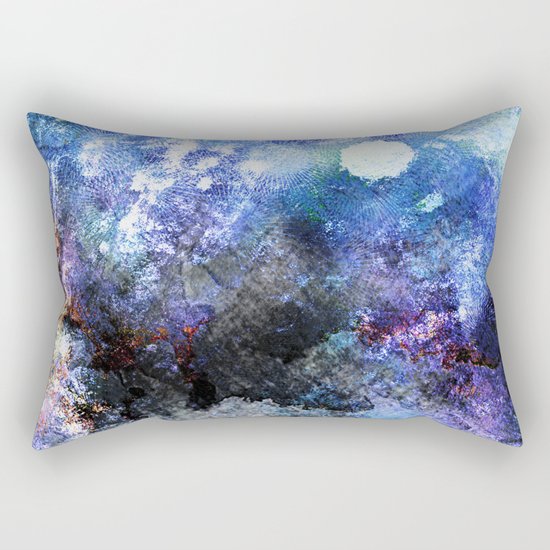 Winter Night Orchard Rectangular Pillow