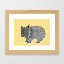 Little Wombat Framed Art Print