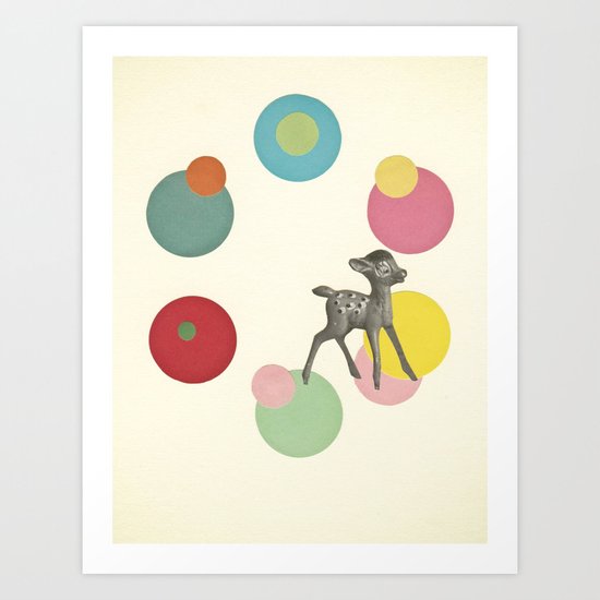 Go Bambi! Art Print