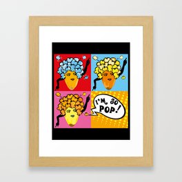 Pop Corn in Pop Art Framed Art Print