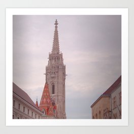 Budapest 1 Art Print | Serene, Eu, Hungarian, Adventure, Soft Light, Church, Pastel, Castle, Color, Wanderlust 