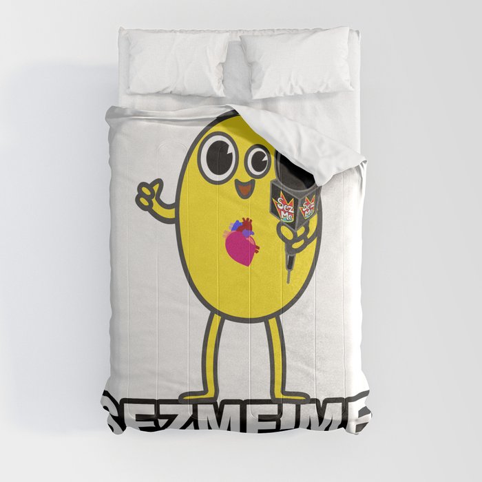 Sez Me's cartoon anchor, Hello Mellow Comforter by Sez Me | Society6 Sez Me's cartoon anchor, Hello Mellow Comforter by Sez Me | Society6