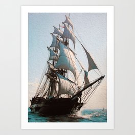 Black Sails Art Print
