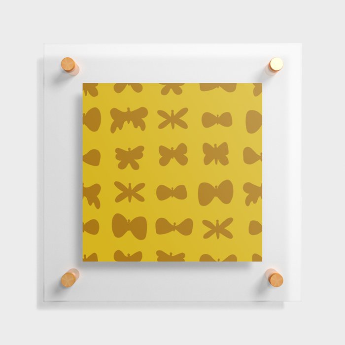 Yellow butterflies. Floating Acrylic Print