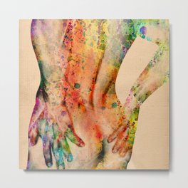 male nude art 1 Metal Print | Sexy, Gayart, Gay, Body, Nude, Painting, Erotic, Malenudeart, Bodybuilder, Men 