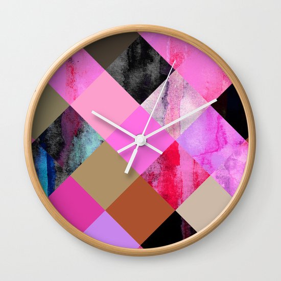 colour + pattern 14 Wall Clock