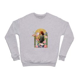Vintage & Shabby Chic - John William Waterhouse - The Soul of the Rose - Interpretation Crewneck Sweatshirt