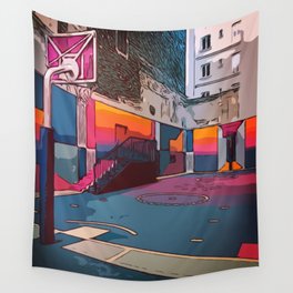 Play the game: Basketballcourt Wall Tapestry