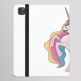 Rainbow Unicorn (AZ_0024802) iPad Folio Case