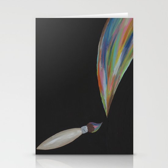 Color Brush Stationery Cards