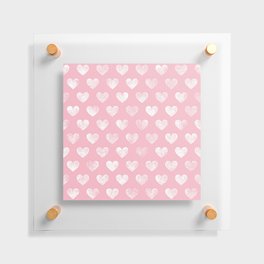 Hearts Repeat Pattern 1 Floating Acrylic Print