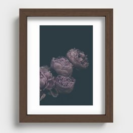 Dramatic Bunch of Peonies | Modern Floral Photography | Nature Recessed Framed Print