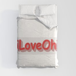"#iLoveOhio " Cute Design. Buy Now Comforter
