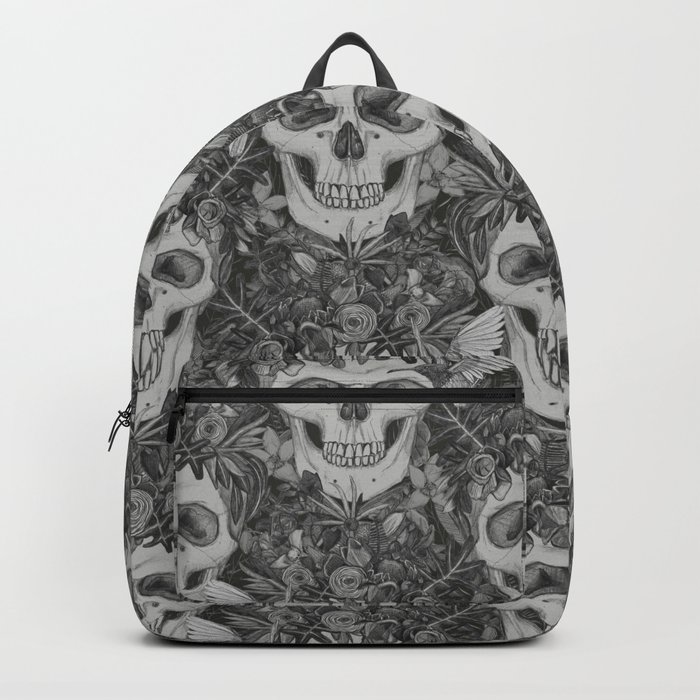 skull damask dark Backpack