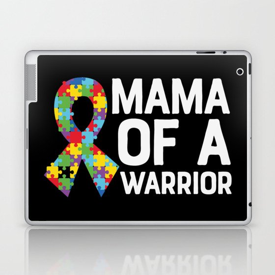 Mama Of A Warrior Autism Awareness Laptop & iPad Skin