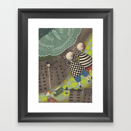 Night flight (1) Framed Art Print