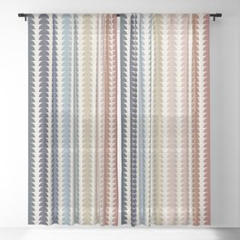Maude Pattern- Vintage Multicolor Sheer Curtain