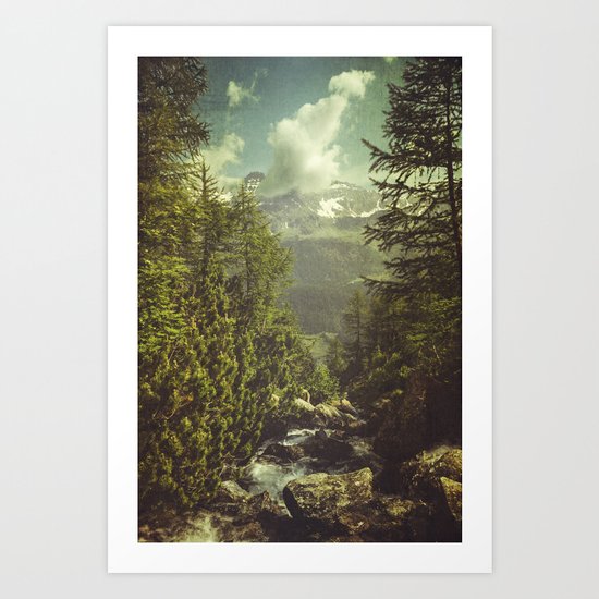 Mountain View - Italian Alps Art Print