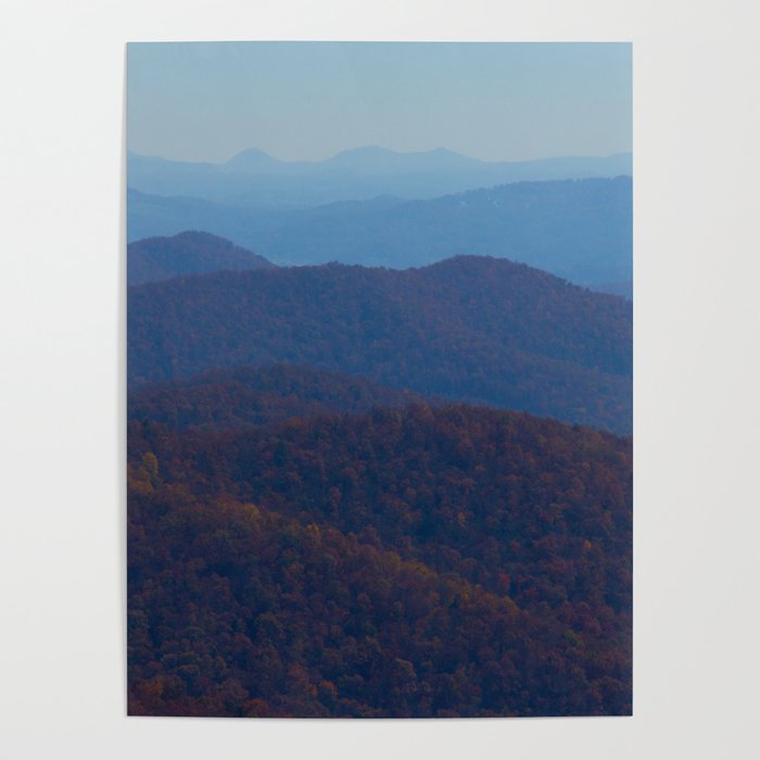 The Blue Ridge Parkway Mountains NC #2, Fine Art Landscape Photography Poster