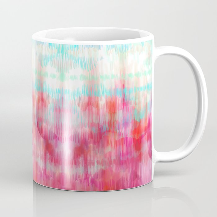 Color Song - abstract in pink, coral, mint, aqua Coffee Mug