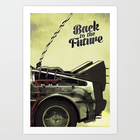 Back to the future Art Print