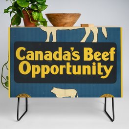 Vintage poster - Canada's Beef Opportunity Credenza