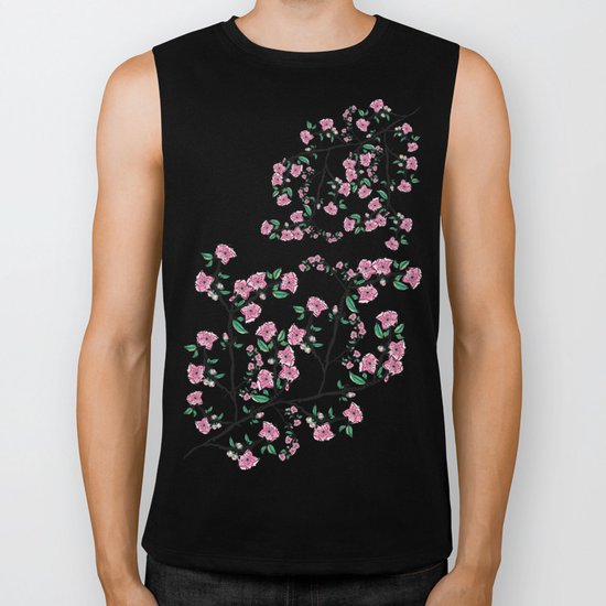 Cherry Blossoms Biker Tank
